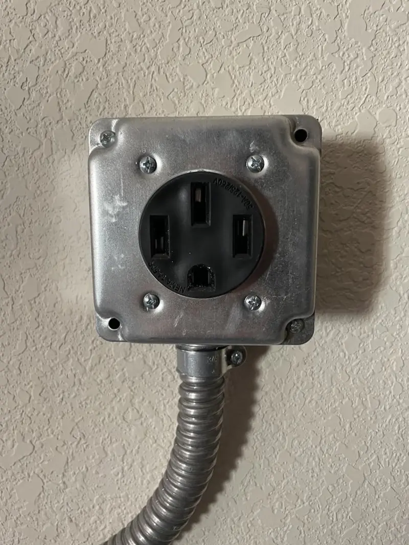 NEMA 14-50 outlet installed for Smart Home Electrical in Lilburn